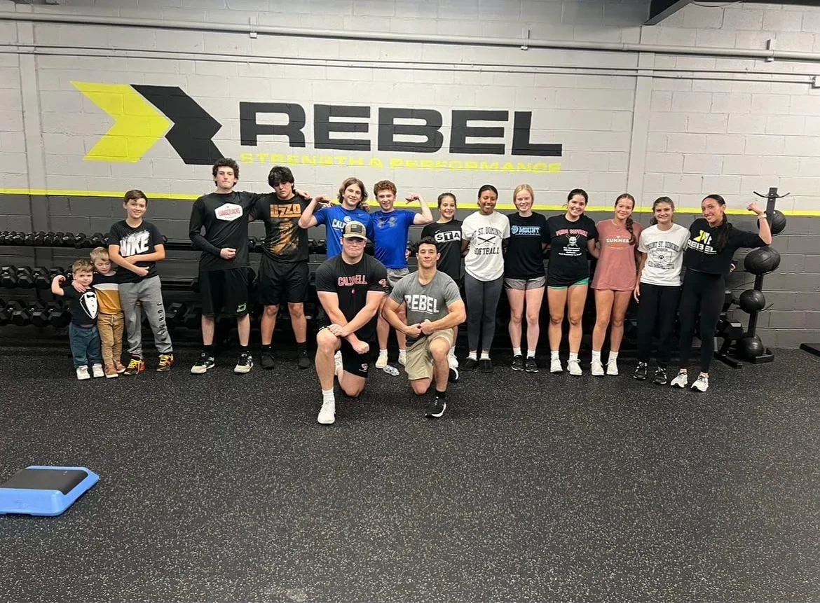 Athletes training together at Rebel
